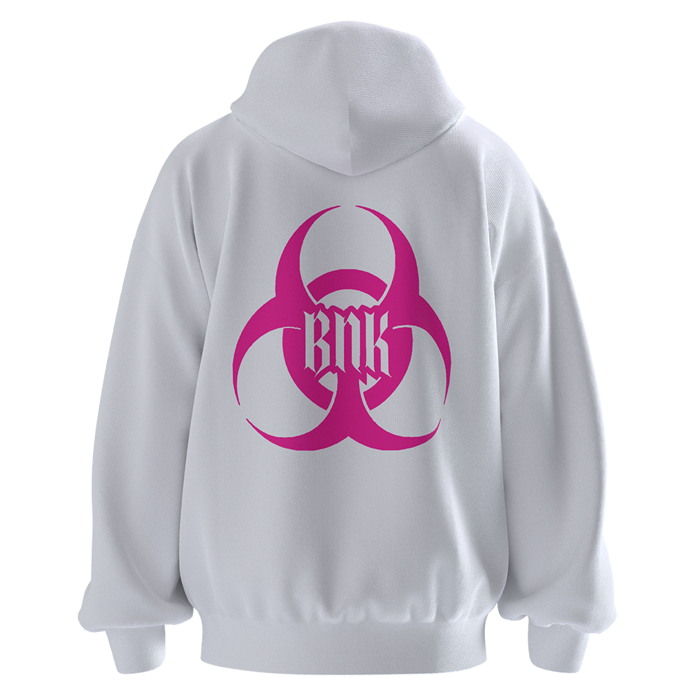 BASIC HOODIE NEON PINK LOGO - immagine 3
