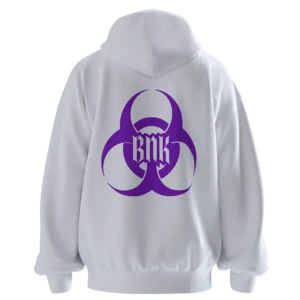 BASIC HOODIE NEON PURPLE LOGO