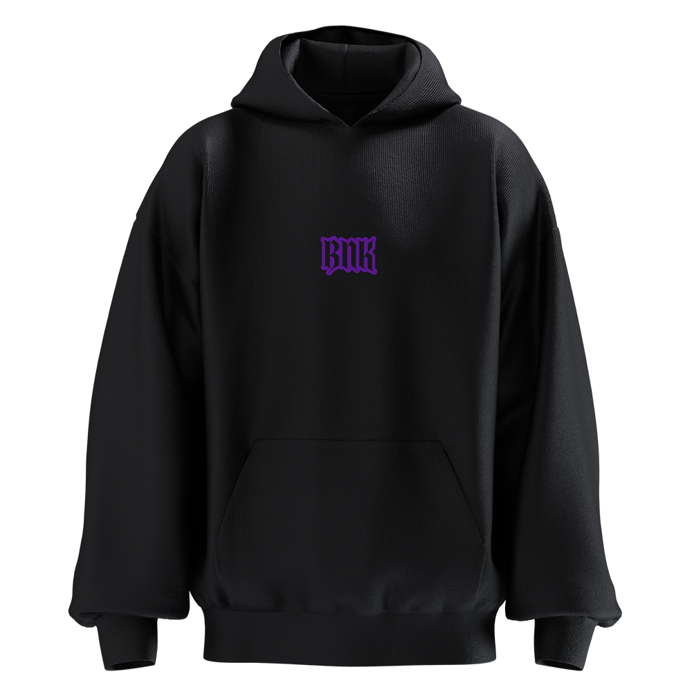 BASIC HOODIE NEON PURPLE LOGO - immagine 4
